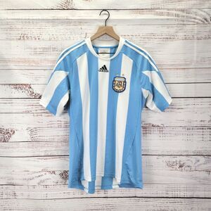 Adidas Argentina 2009 2010 Mens Size M Home Football Shirt Soccer Jersey VTG